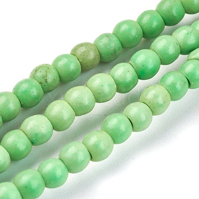 Synthetic Turquoise Beads Strands TURQ-G106-4mm-02-1
