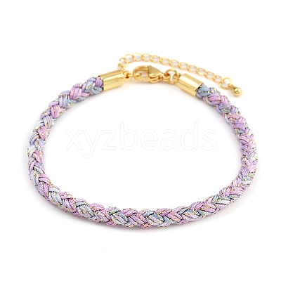4MM Braided Nylon Cord Bracelets FIND-A057-01G-18-1