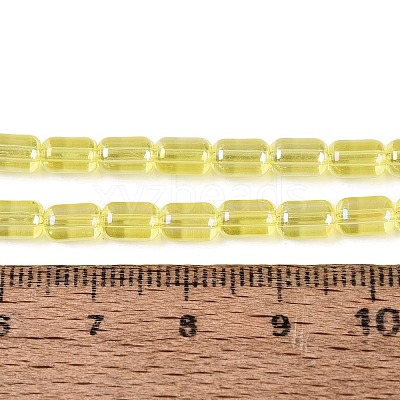 Electroplate Transparent Glass Beads Strands EGLA-Q132-03A-A02-1