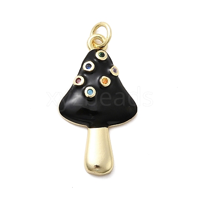 Brass Micro Pave Cubic Zirconia Pendants KK-A278-03G-04-1