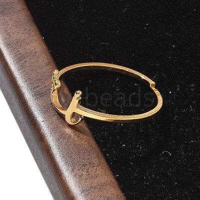 304 Stainless Steel Cuff Rings for Women RJEW-D285-01G-I-1