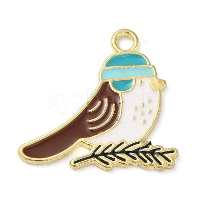 Alloy Enamel Pendants ENAM-U001-03C-G-1