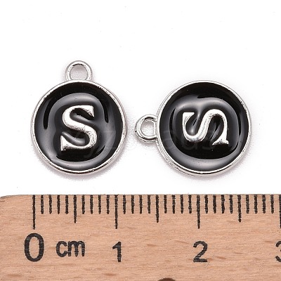 Platinum Plated Alloy Charms X-ENAM-S118-02S-P-1