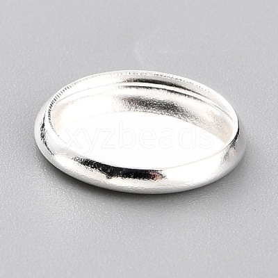 304 Stainless Steel Cabochon Settings STAS-Y001-12C-S-1
