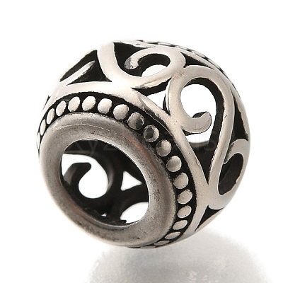 304 Stainless Steel European Beads STAS-G350-32AS-1