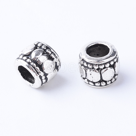 Tibetan Style Alloy Beads TIBE-Q063-124AS-RS-1