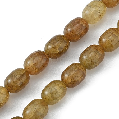 Imitation Cracked Jade Glass Beads GLAA-WH0032-05D-1