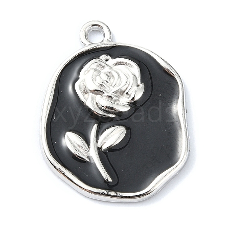 Rack Plating Alloy Enamel Pendants ENAM-Z016-05P-02-1