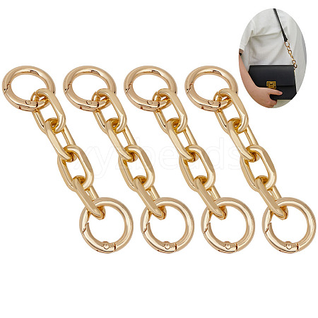 4Pcs Aluminum Cable Chain Bag Extension Chains DIY-DR0002-59A-1