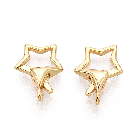 Brass Lobster Claw Clasps KK-T078-23G-1