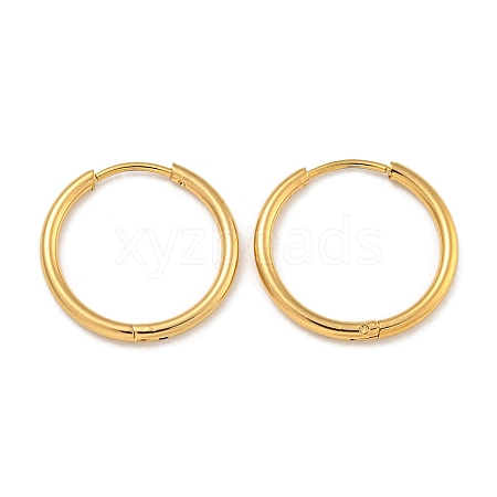 PVD Vacuum Plating 304 Stainless Steel Huggie Hoop Earrings for Women EJEW-F280-07E-G-1