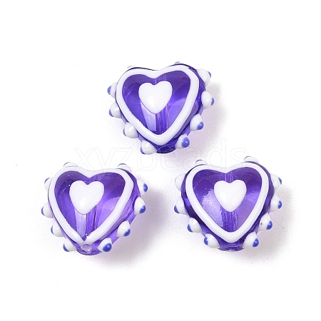 Handmade Lampwork Beads LAMP-D003-02O-1
