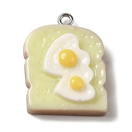 Opaque Resin Imitation Food Pendants FIND-Z006-02-1