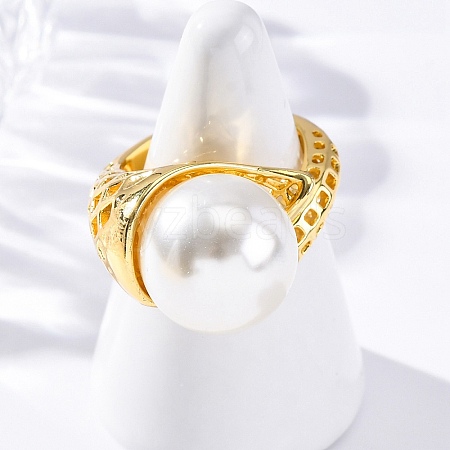 Brass Finger Rings for Women RJEW-Q009-01G-1