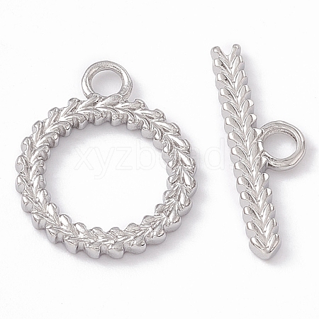 304 Stainless Steel Toggle Clasps STAS-G299-03P-1
