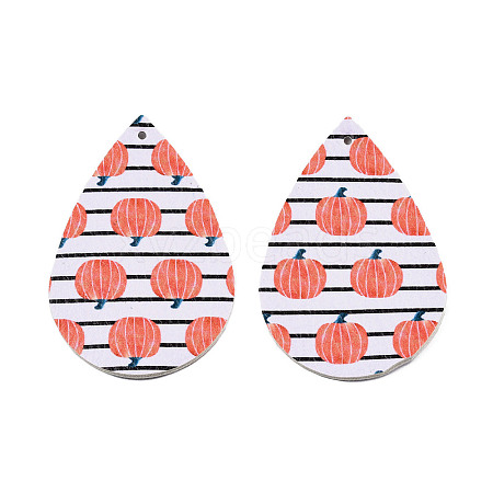 Autumn Theme PU Leather Big Pendants LS-FIND-R074-02B-1