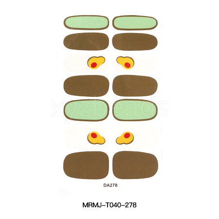 Avocado Full Cover Nail Wraps Stickers MRMJ-T040-278-1