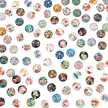   Glass Cabochons GLAA-PH0002-29B-1