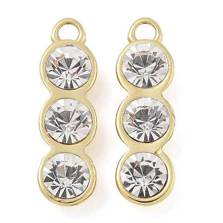 Ion Plating(IP) 304 Stainless Steel Rhinestone Pendants STAS-U032-07G-1