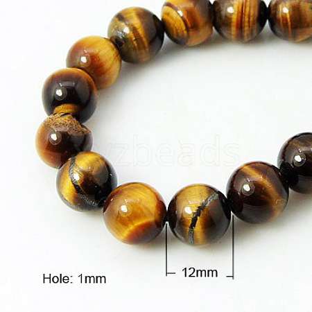 Natural Tiger Eye Beads Strands G-G099-12mm-4-1