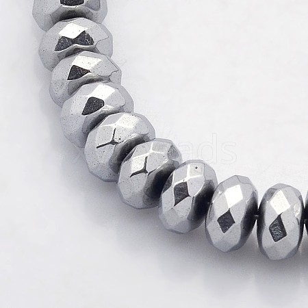 Electroplate Non-magnetic Synthetic Hematite Beads Strands G-J208A-03-1