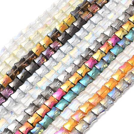 Electroplate Glass Beads Strands EGLA-H103-01M-1