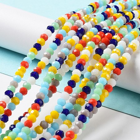 Glass Beads Strands EGLA-A034-M4mm-33-1