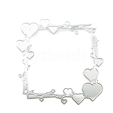 Square with Love Carbon Steel Cutting Dies Stencils PW-WG17619-01-1