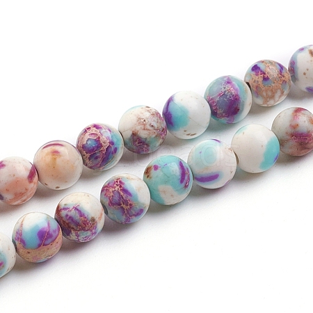 Natural Imperial Jasper Beads Strands G-E358-4m-01-1