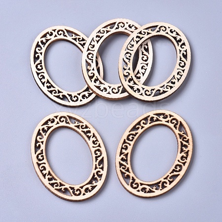 Poplar Wood Linking Rings WOOD-D021-16-1