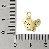 Real 18K Gold Plated Brass Pave Cubic Zirconia Pendants KK-M283-11O-02-3