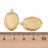 304 Stainless Steel Pendant Cabochon Settings X-STAS-L303-30G-3