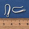 Rack Plating Brass Micro Pave Clear Cubic Zirconia Earring Hooks KK-A231-12S-3