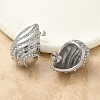 304 Stainless Steel Teardrop Stud Earrings EJEW-B108-07P-3