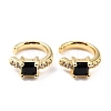Brass Micro Pave Cubic Zirconia Cuff Earrings EJEW-K086-02G-03-1