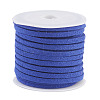 3x1.5mm Blue Flat Faux Suede Cord X-LW-R003-55-1