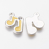 Alloy Enamel Pendants ENAM-P125-1-2