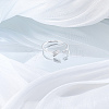 1Pc Letter Brass Rhinestone Open Cuff Rings for Women AJEW-LP0004-47G-S-3