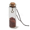 Transparent Glass Wishing Bottle Decoration AJEW-Z035-01-5