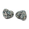 Sparkling Acrylic Heart Beads with Rhinestone Embellishment LS-OACR-NH0001-02B-03-2