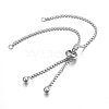 Non-Tarnish Adjustable 201 Stainless Steel Bracelet Making STAS-F183-10P-A-1