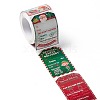 Christmas Hexagon with Word Writable Roll Stickers DIY-G061-12A-3