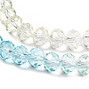 Transparent Painted Glass Beads Strands LS-DGLA-A034-T8mm-A21-4