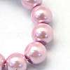 Baking Paint Pearlized Glass Pearl Round Bead Strands HY-Q003-4mm-47-3