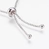 Long-Lasting Plated Adjustable Brass Slider Bracelets BJEW-P165-12-5