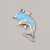 Ocean Theme Alloy Enamel Pendants ENAM-CJC0022-14A-AS-1