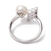 Round Natural Pearl Finger Rings RJEW-P113-12P-3