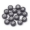 Opaque Acrylic Beads X-SACR-N002-02R-2