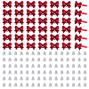 42Pcs Alloy Bowknot Stud Earring Findings EJEW-ME0001-28-1