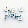 Brass Grade A Rhinestone Spacer Beads RB-A004-11-1